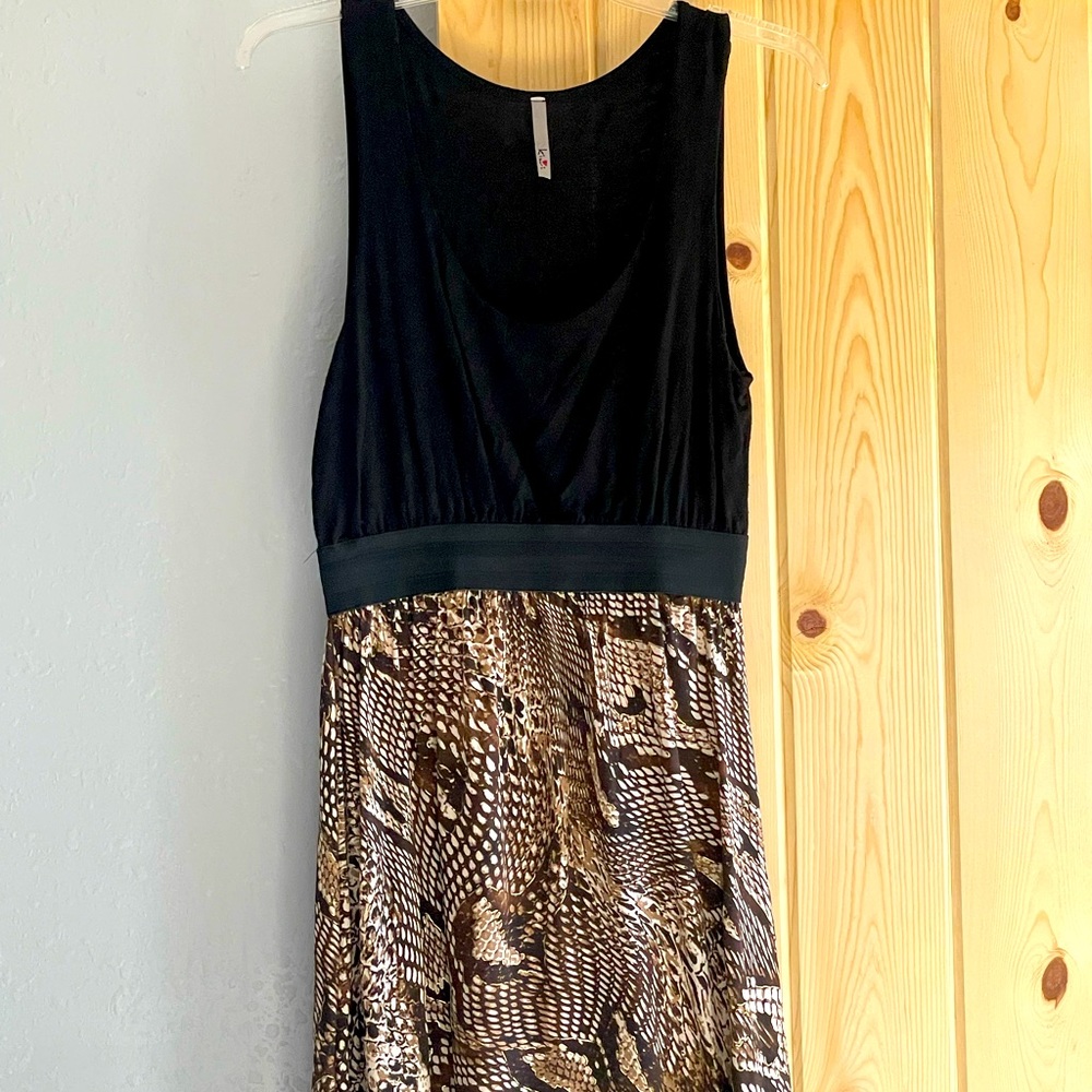 Sassy Black-snakeskin Minidress, vintage 💃🏻🎉